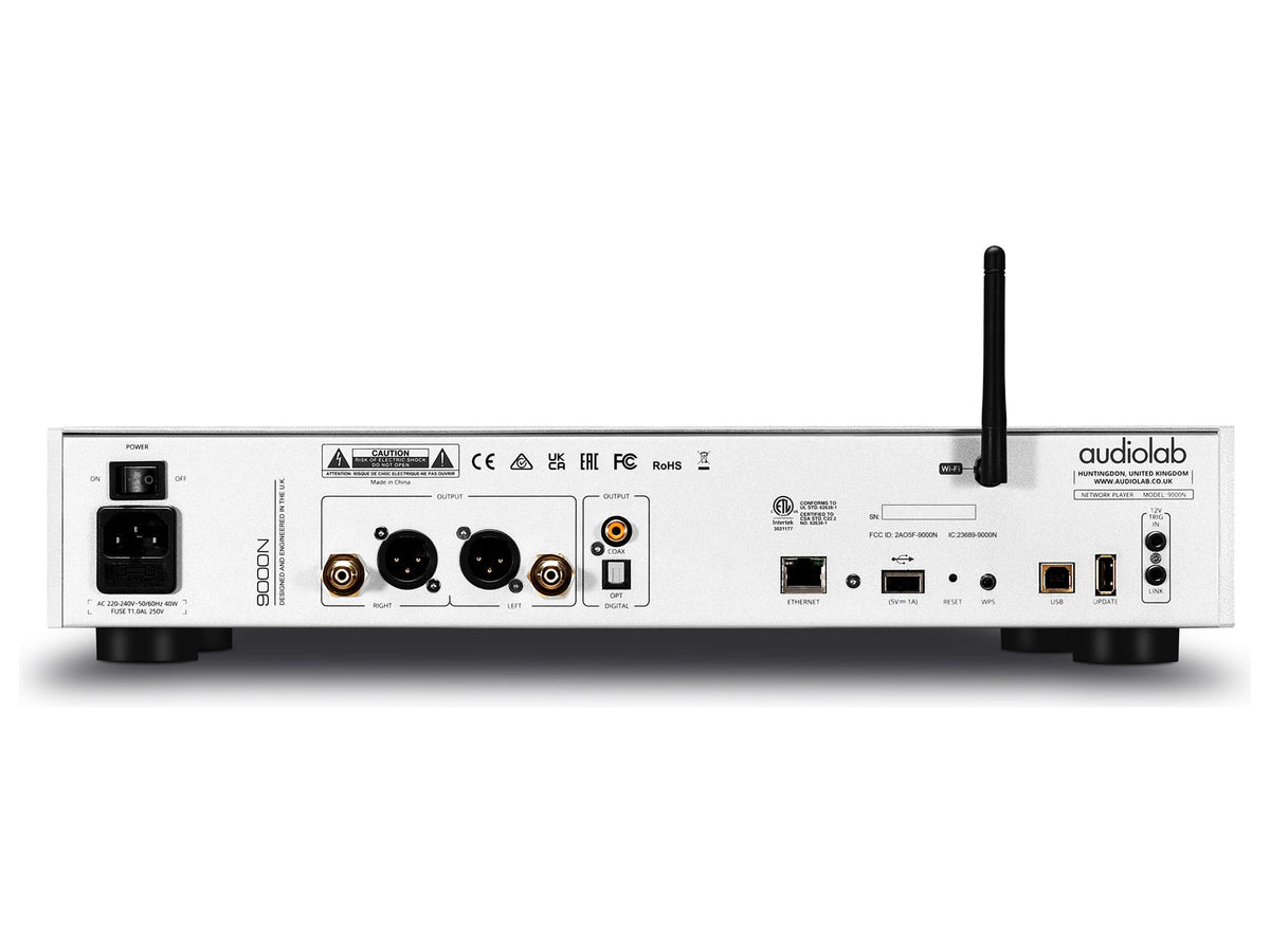 Audiolab 9000N — Silver, pannello posteriore