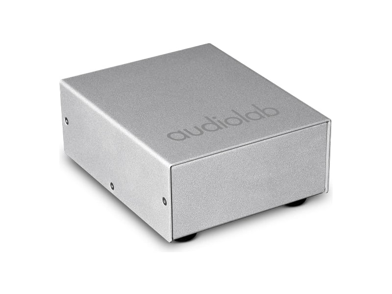 Audiolab DC Block, Silver, vista di tre quarti