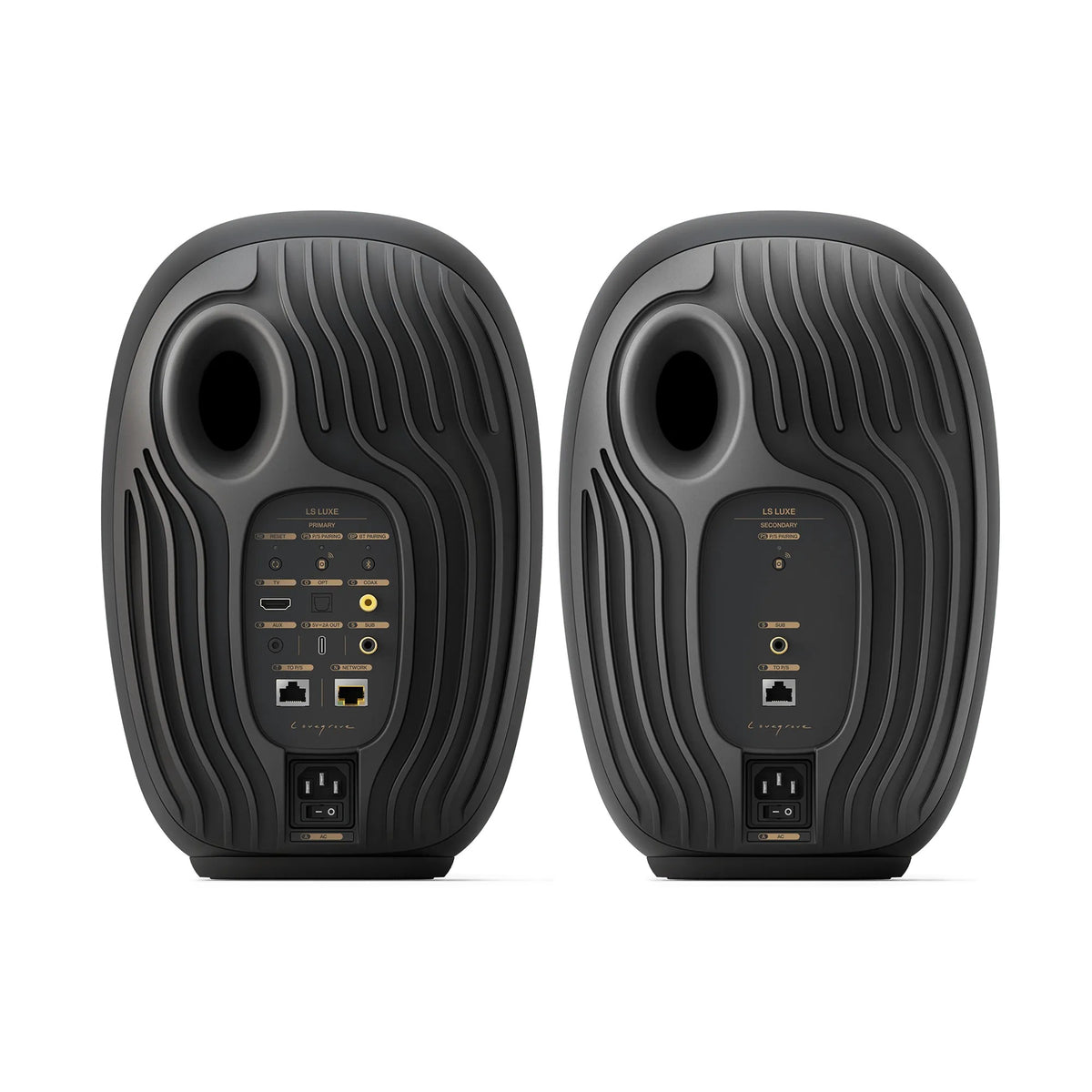 KEF LS LUXE, finitura Eclipse Black, pannelli posteriori della coppia