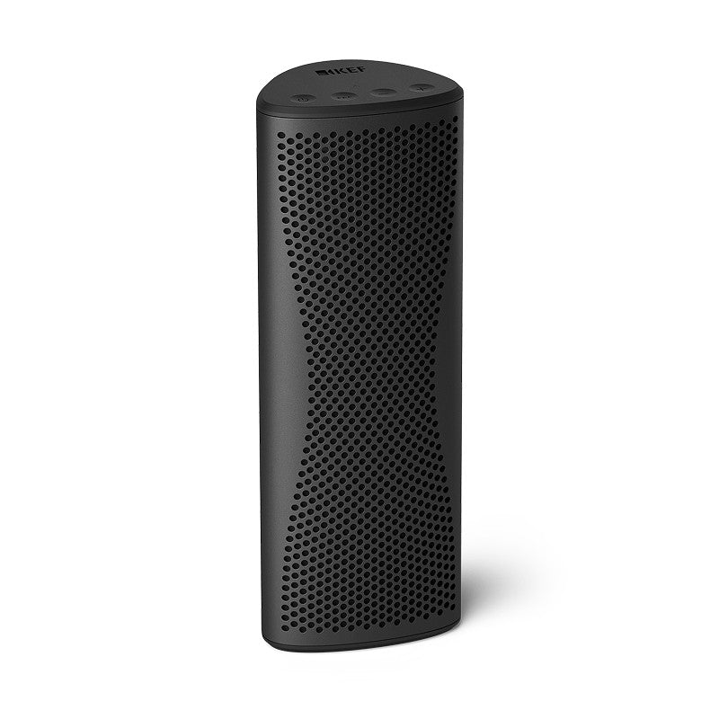 KEF Muo, finitura Midnight Black, vista di tre quarti