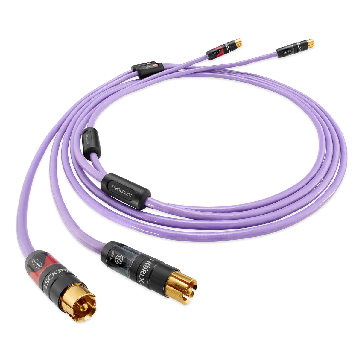 Nordost Purple Flare 3 Cavo di interconnessione, vista frontale