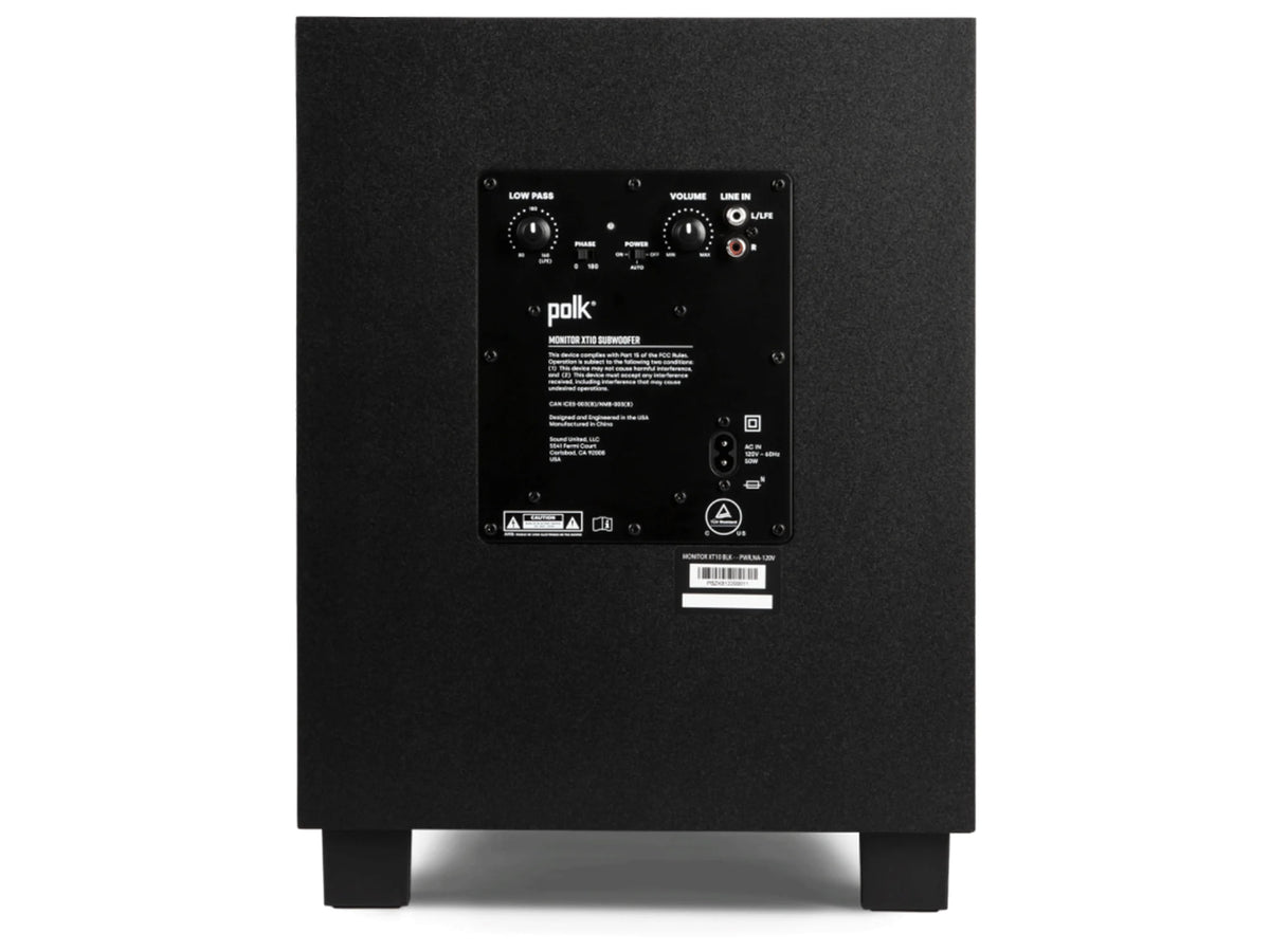 Polk Audio MXT 10, vista posteriore