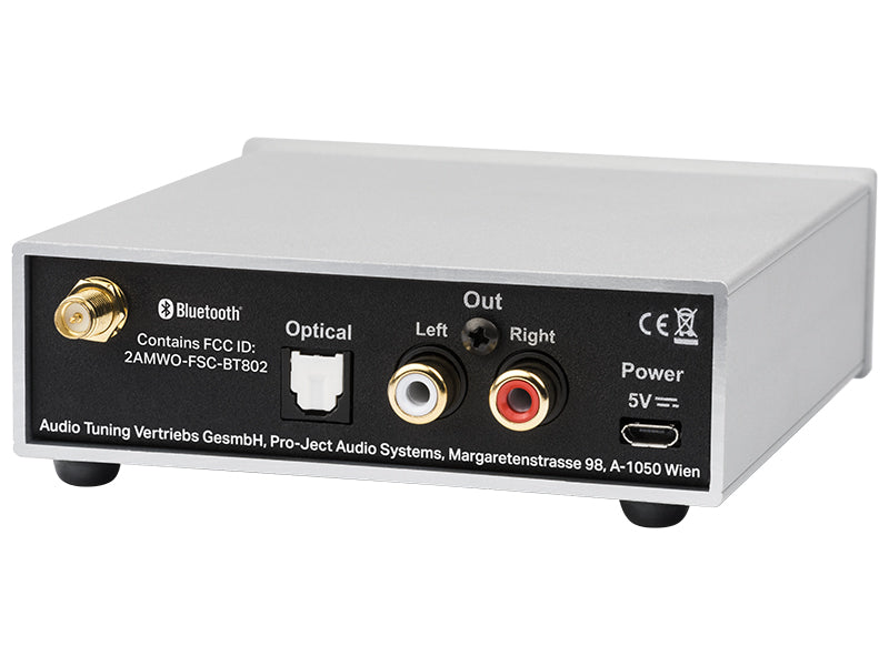Pro-Ject BT Box S2 HD, vista posteriore