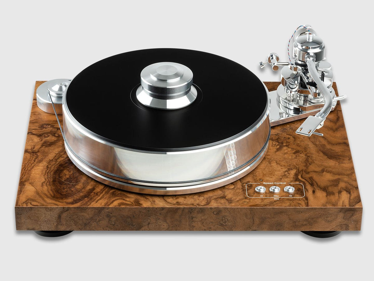 Pro-Ject Signature 10 Special Finish, Radica di noce satinata
