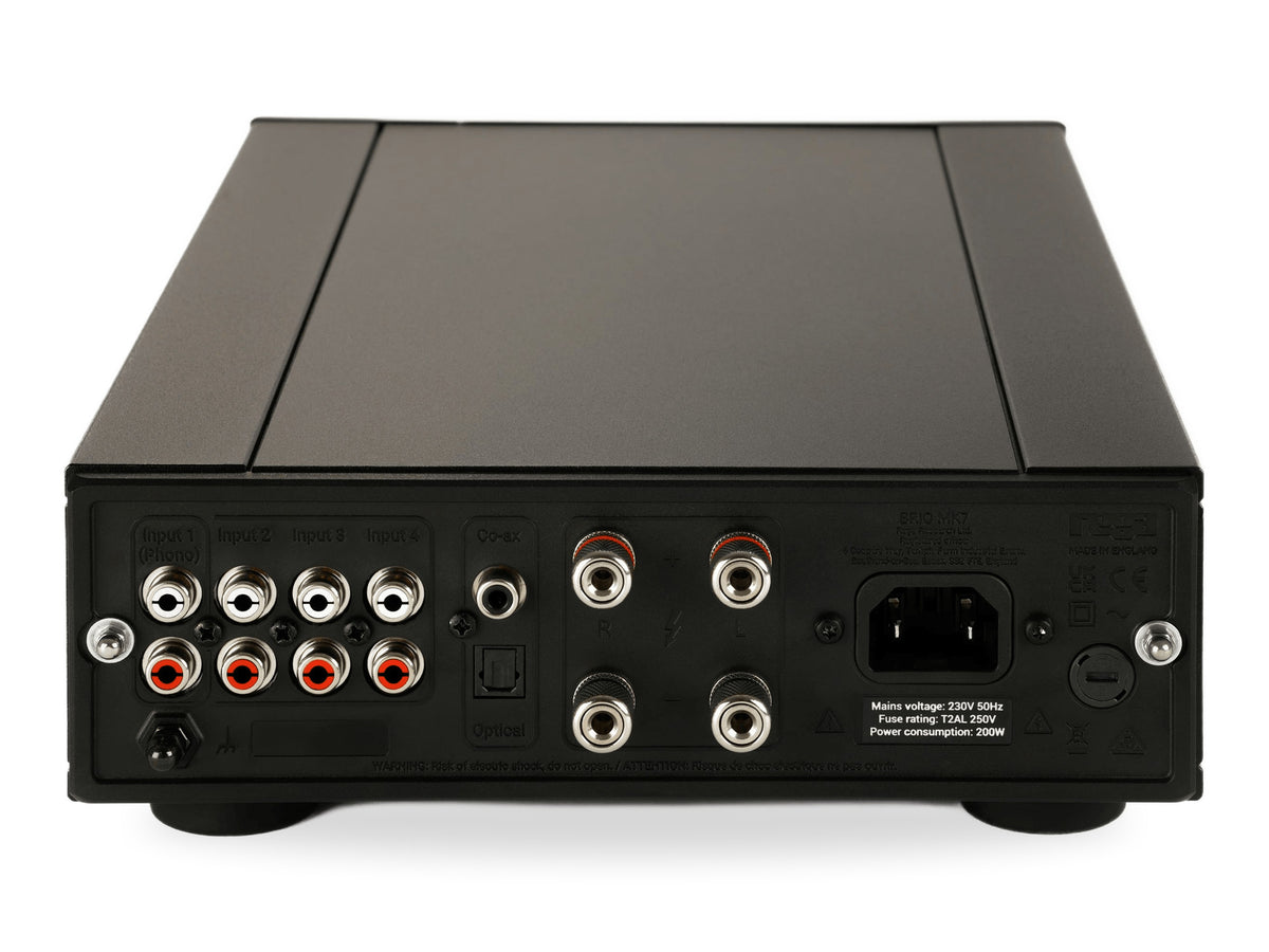 Rega Brio MK7, vista posteriore
