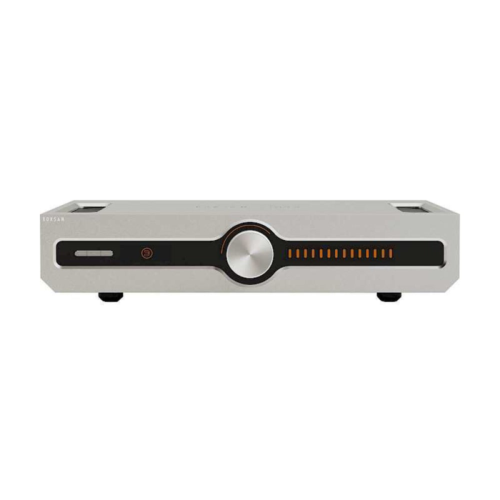 Roksan Caspian 4G Streaming Pre-Amplifier, finitura argento, vista frontale