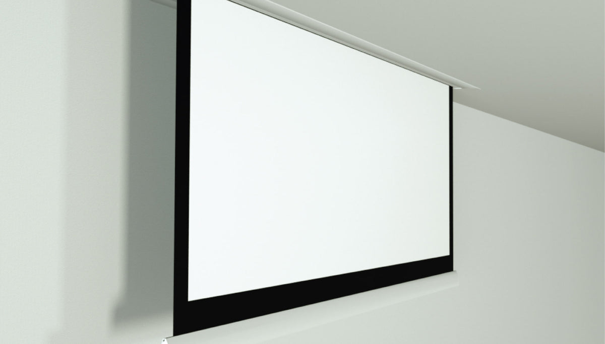 Screenline Inceiling 16:9 — incassato nel controsoffitto, tela con bordi neri