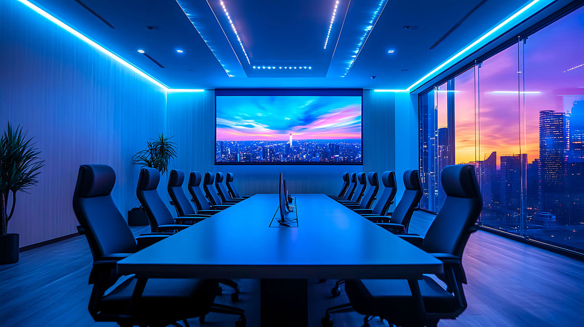 Screenline Inceiling 16:9 — in sala riunioni
