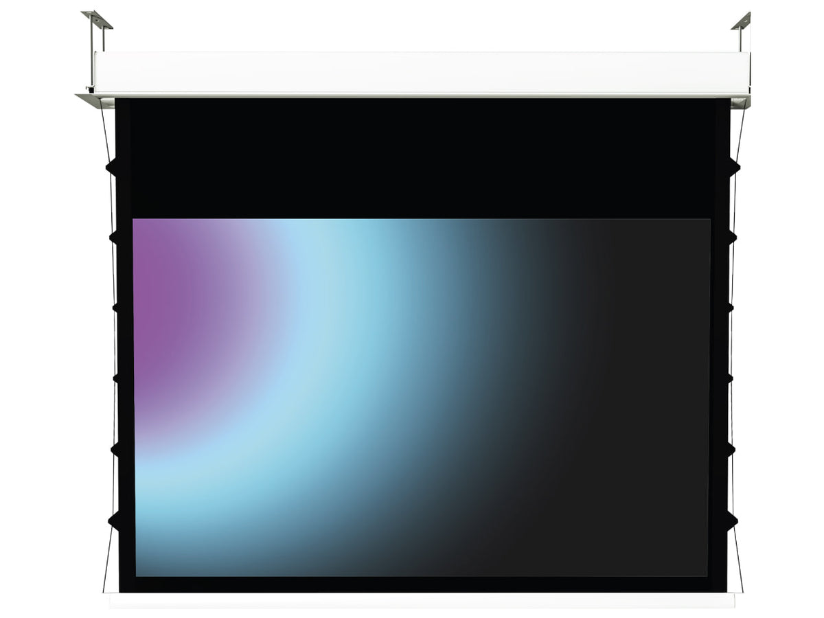 Screenline Inceiling Tensioned EVO 16:9 — tela tensionata con bordi neri
