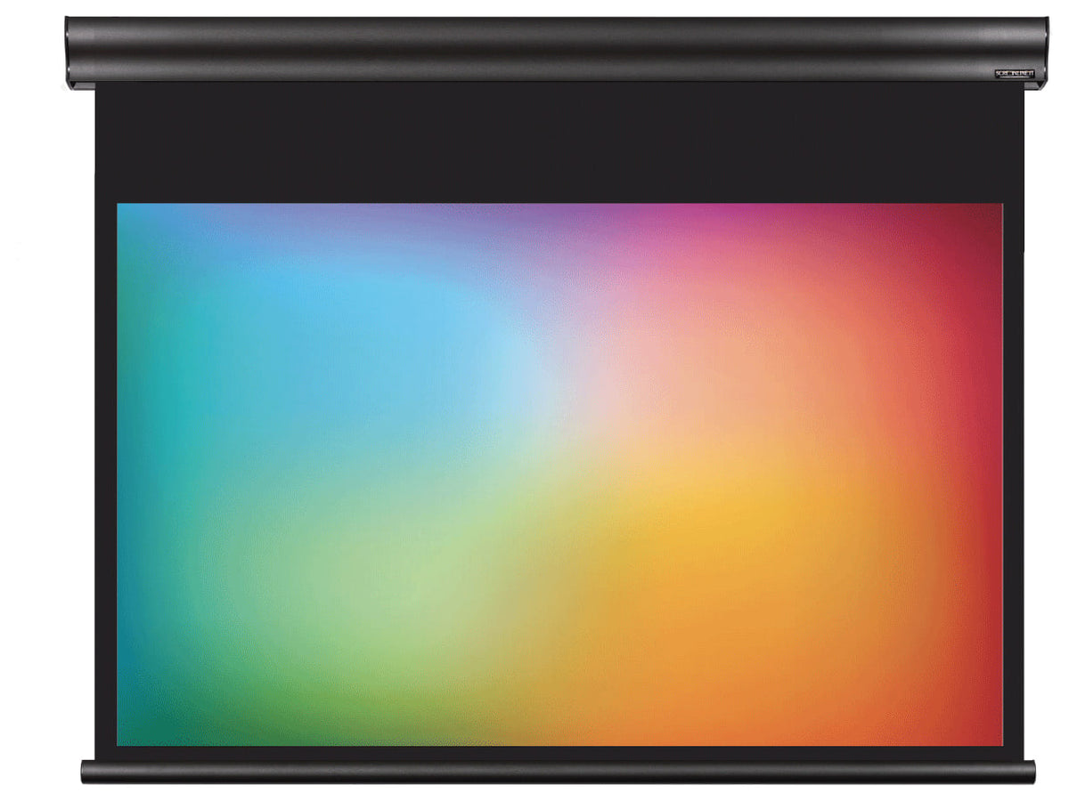 Screenline Wave EVO 16:9 — cassonetto nero, tela con bordi neri