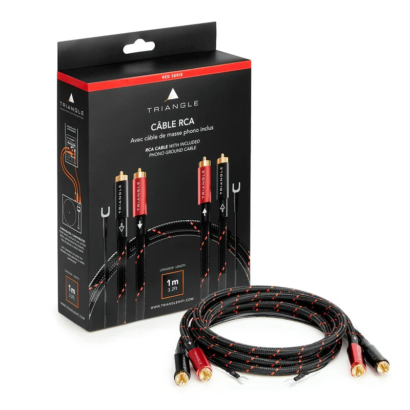 Triangle RED CABLE RCA — 2 x 1 m