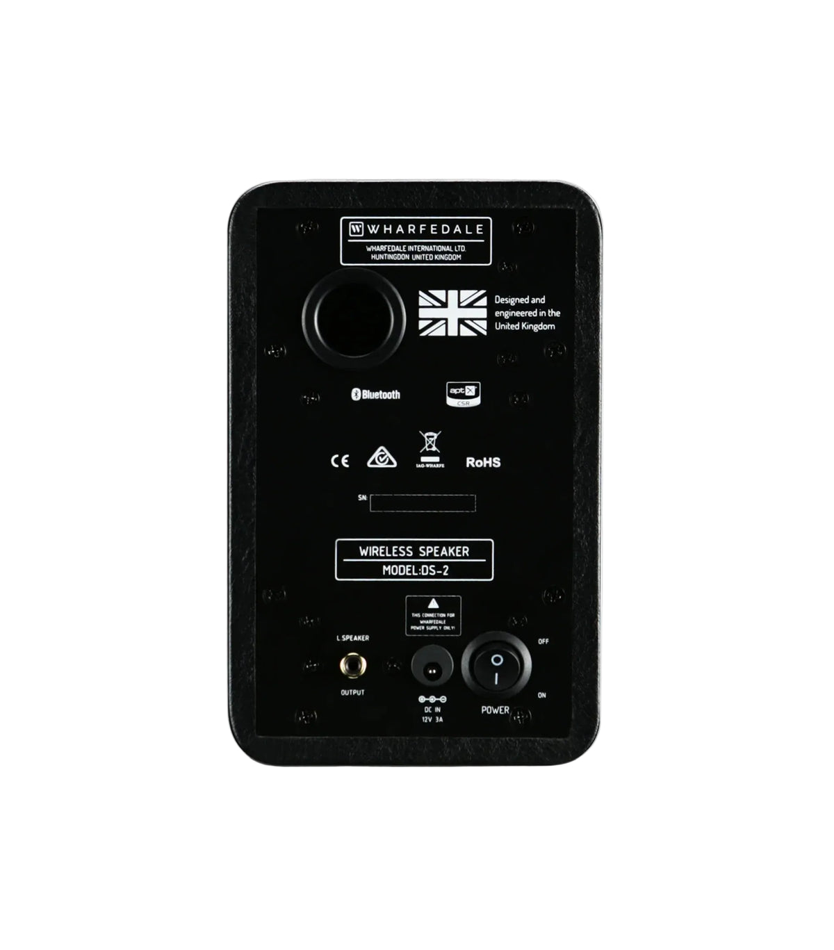 Wharfedale DS-2, vista posteriore