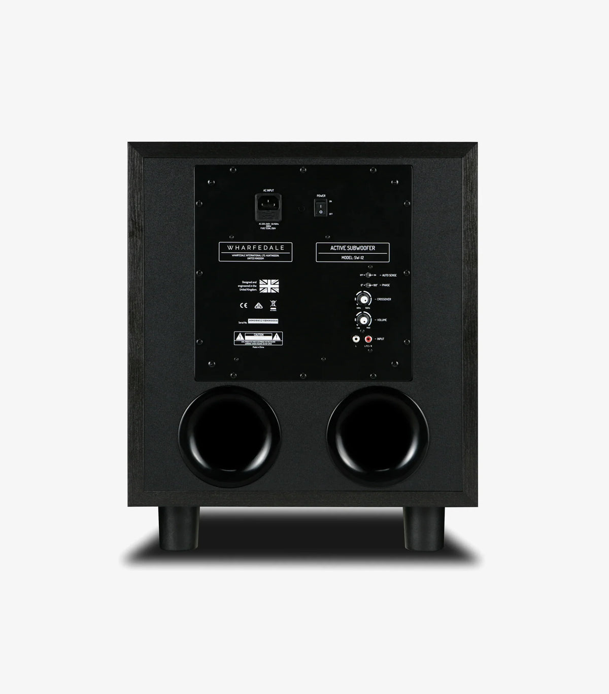 Wharfedale SW-12 — Vista posteriore