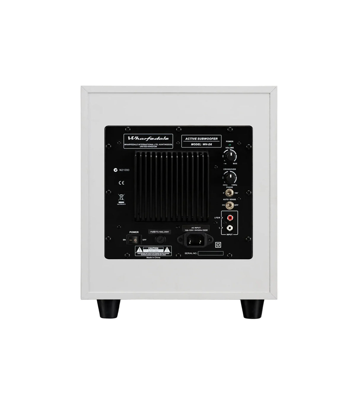 Wharfedale WH-D8, Vista posteriore Finitura Bianco