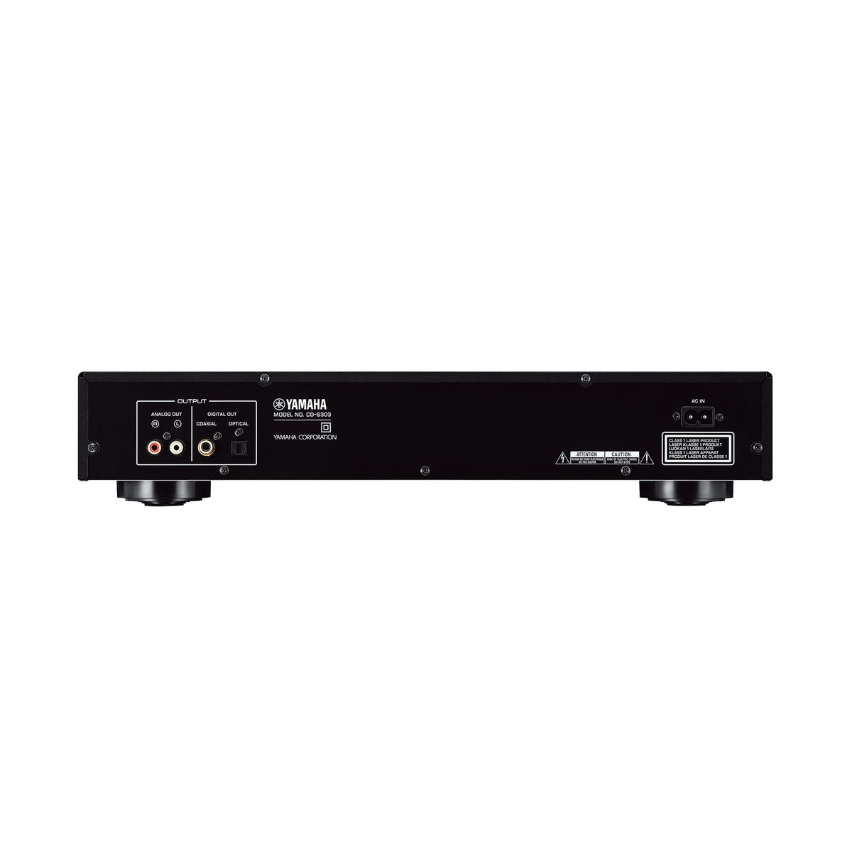Yamaha CD-S303 RK — Vista posteriore