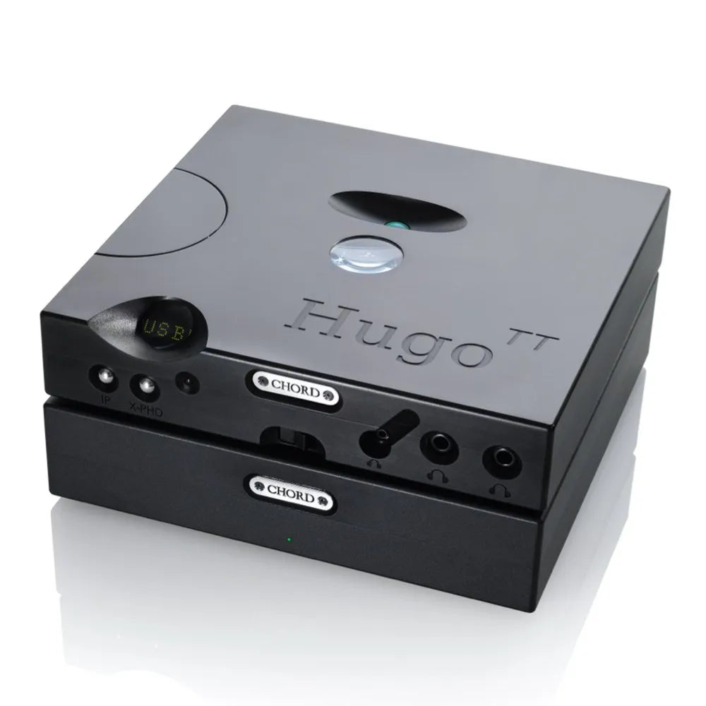 Chord Hugo M Scaler — nero, impilato con il DAC Hugo TT 2