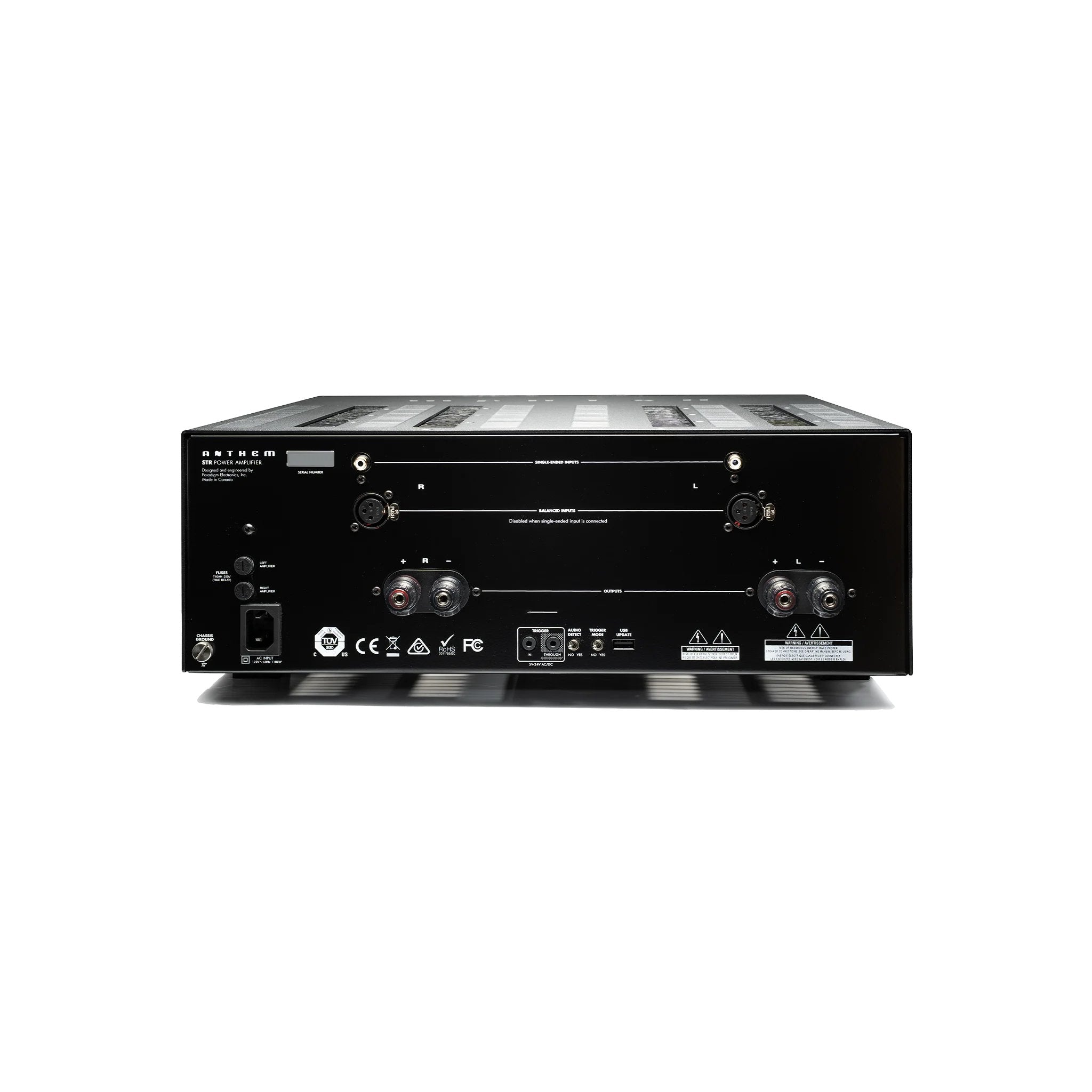 Anthem STR Power Amplifier — Vista posteriore