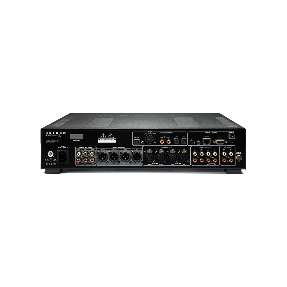 Anthem STR Preamplifier — Vista posteriore