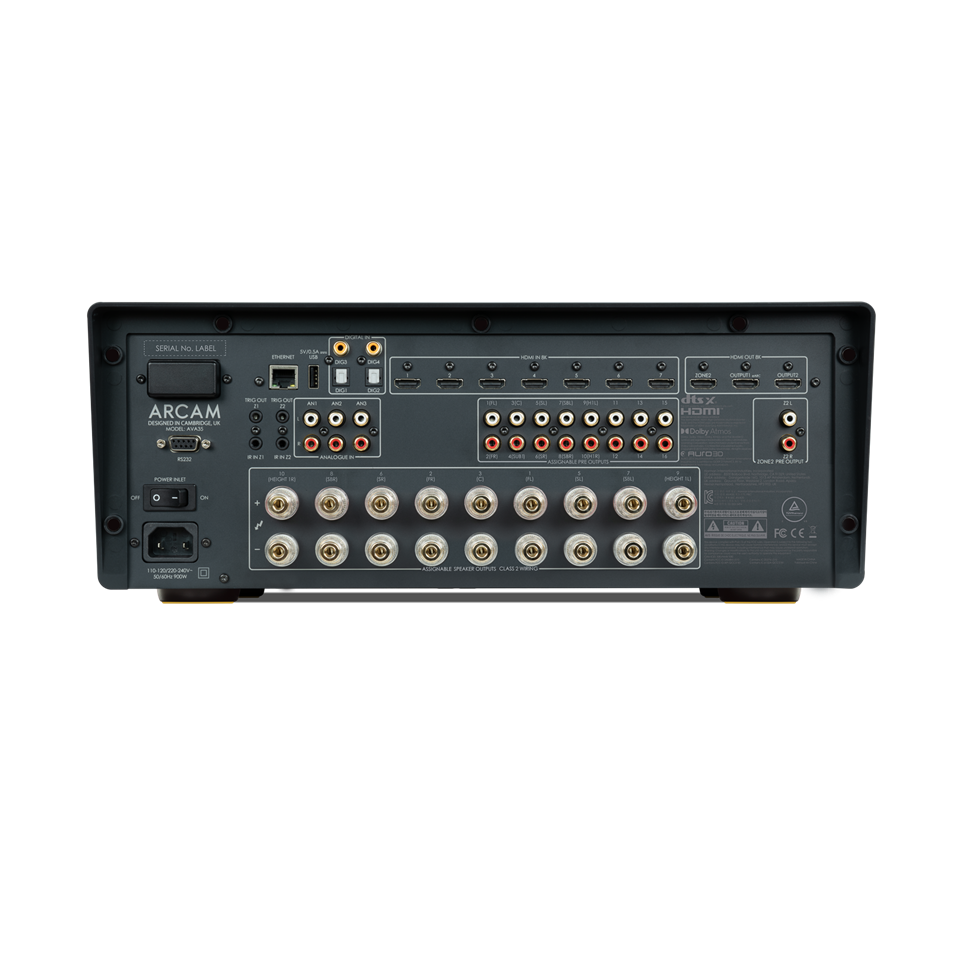Arcam AVA35 — Vista posteriore