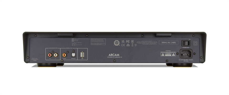 Arcam CD5 — Vista posteriore