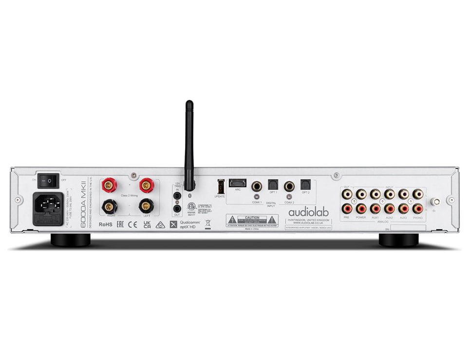 Audiolab 6000A MKII, vista posteriore