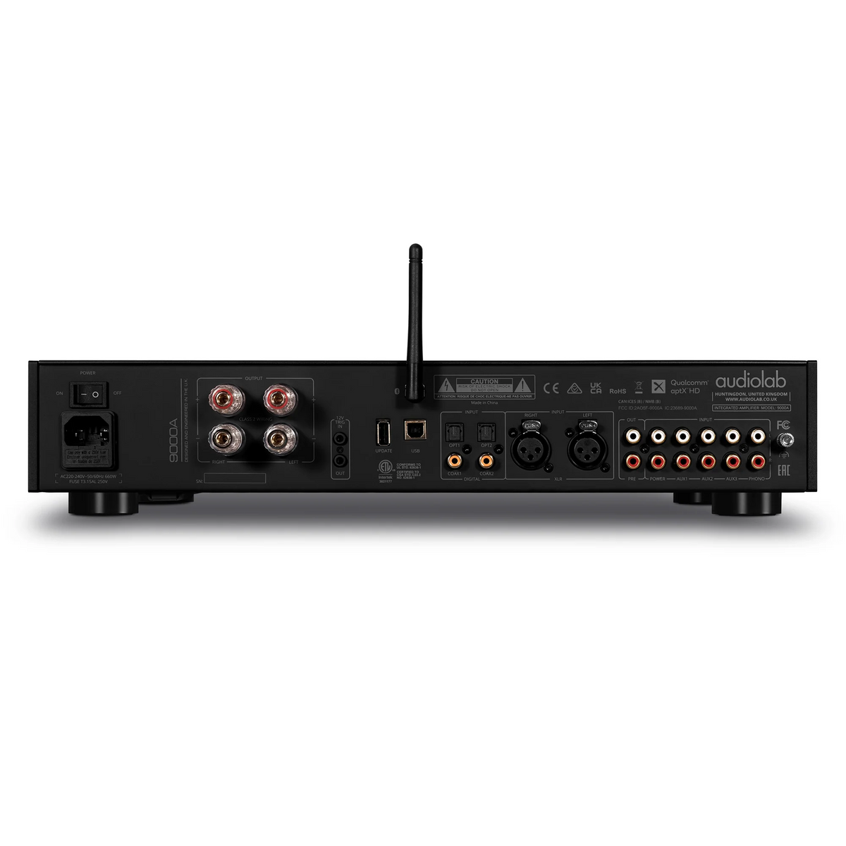 Audiolab 7000A — Vista posteriore
