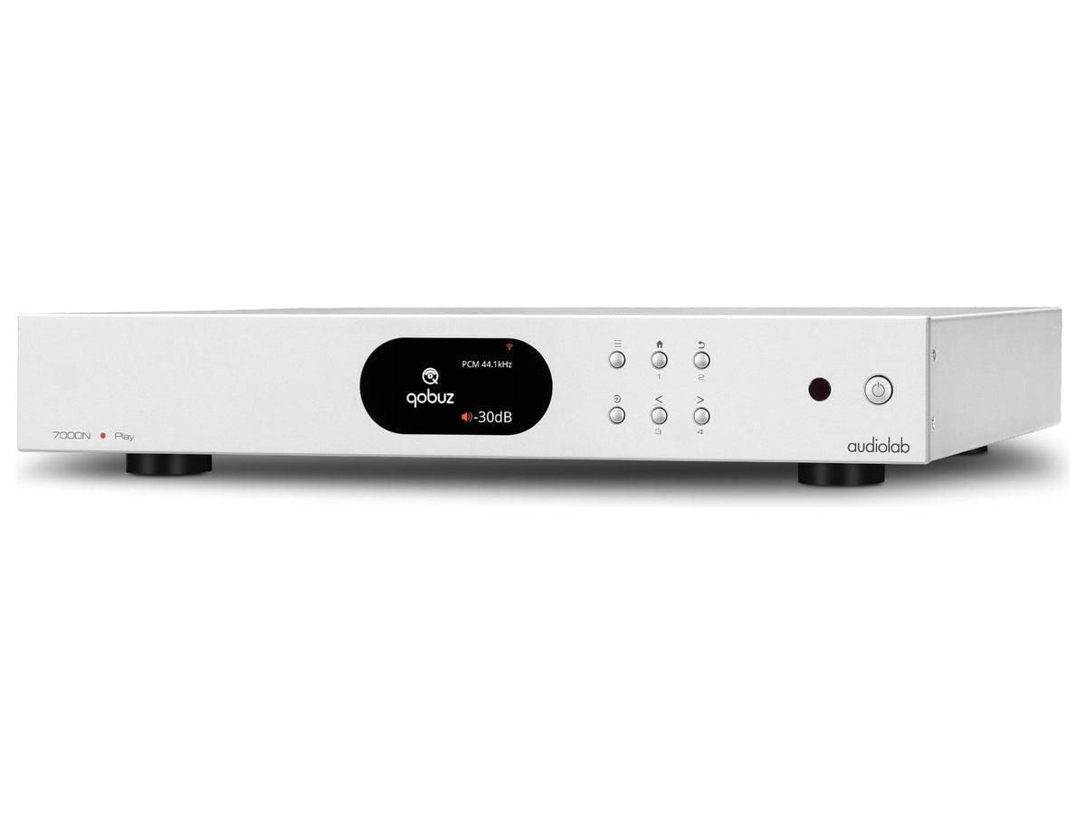 Audiolab 7000N Play, Silver, vista di tre quarti