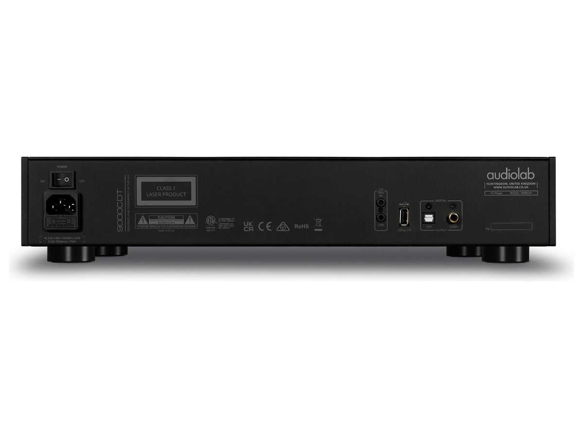 Audiolab 9000CDT, Nero, pannello posteriore