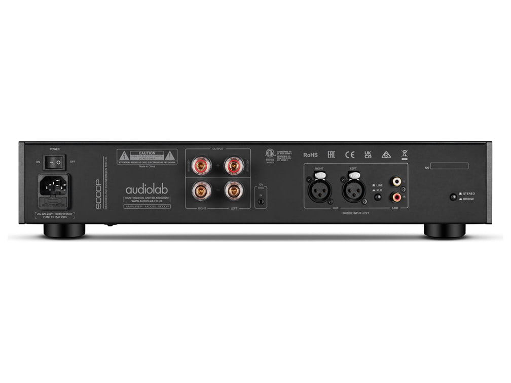 Audiolab 9000P — Nero, pannello posteriore