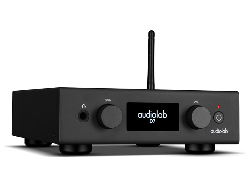 Audiolab D7 — Nero, vista di tre quarti