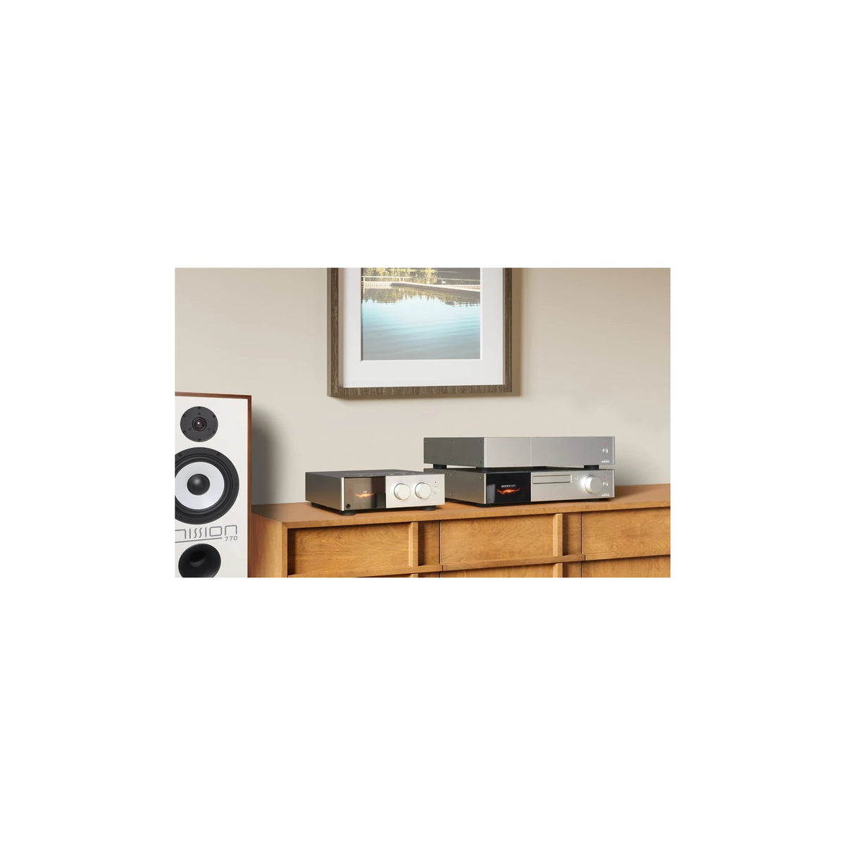 Audiolab D9 — Foto ambientata finitura silver
