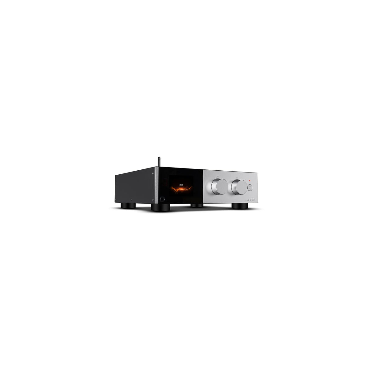 Audiolab D9 — Vista laterale finitura silver