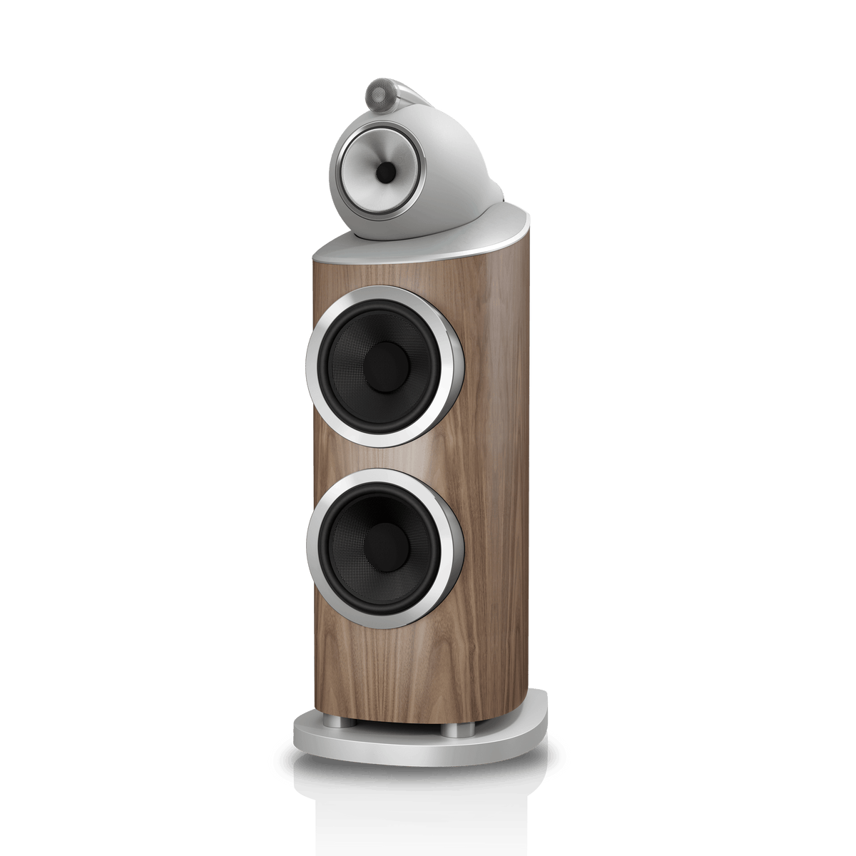 B&W 801 D5, Light Walnut, vista di tre quarti