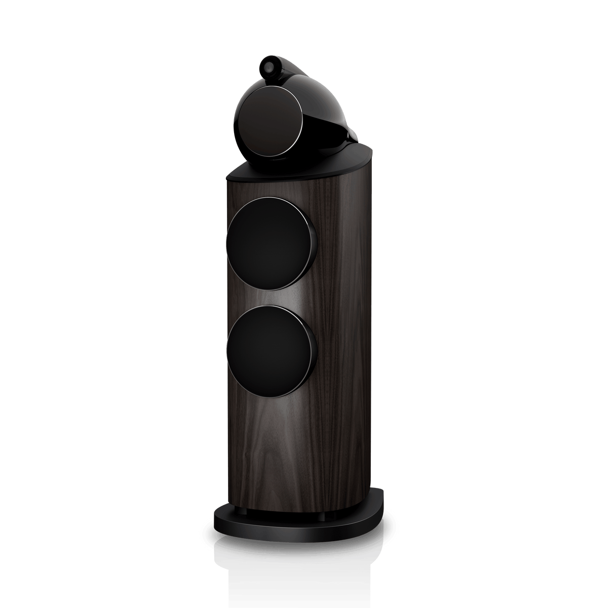 B&W 802 D5, Dark Walnut, con griglia