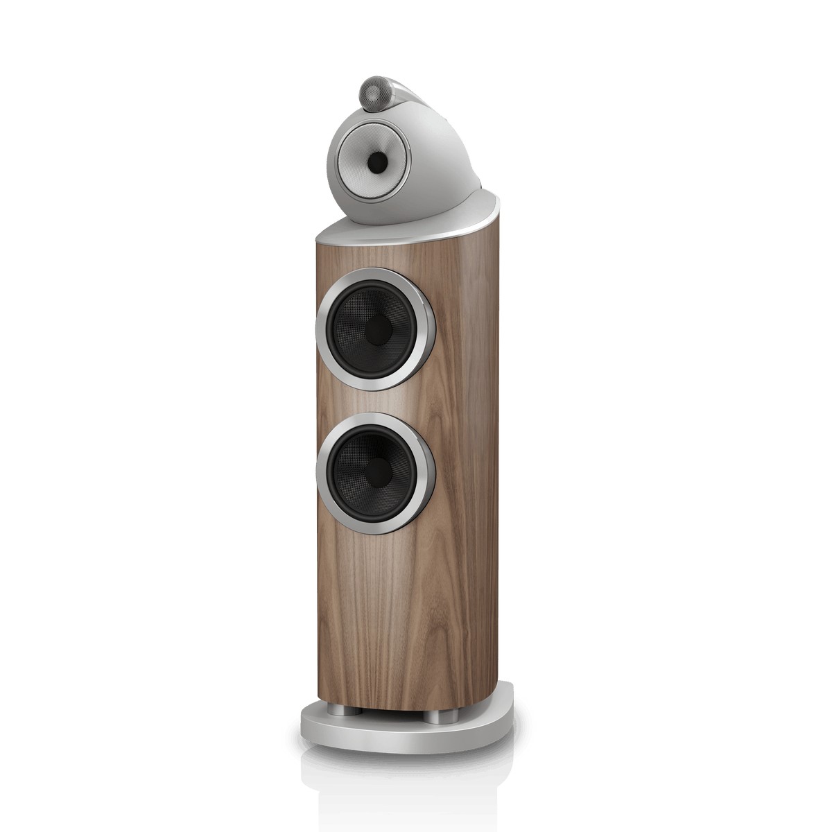 B&W 803 D5, Light Walnut, vista di tre quarti