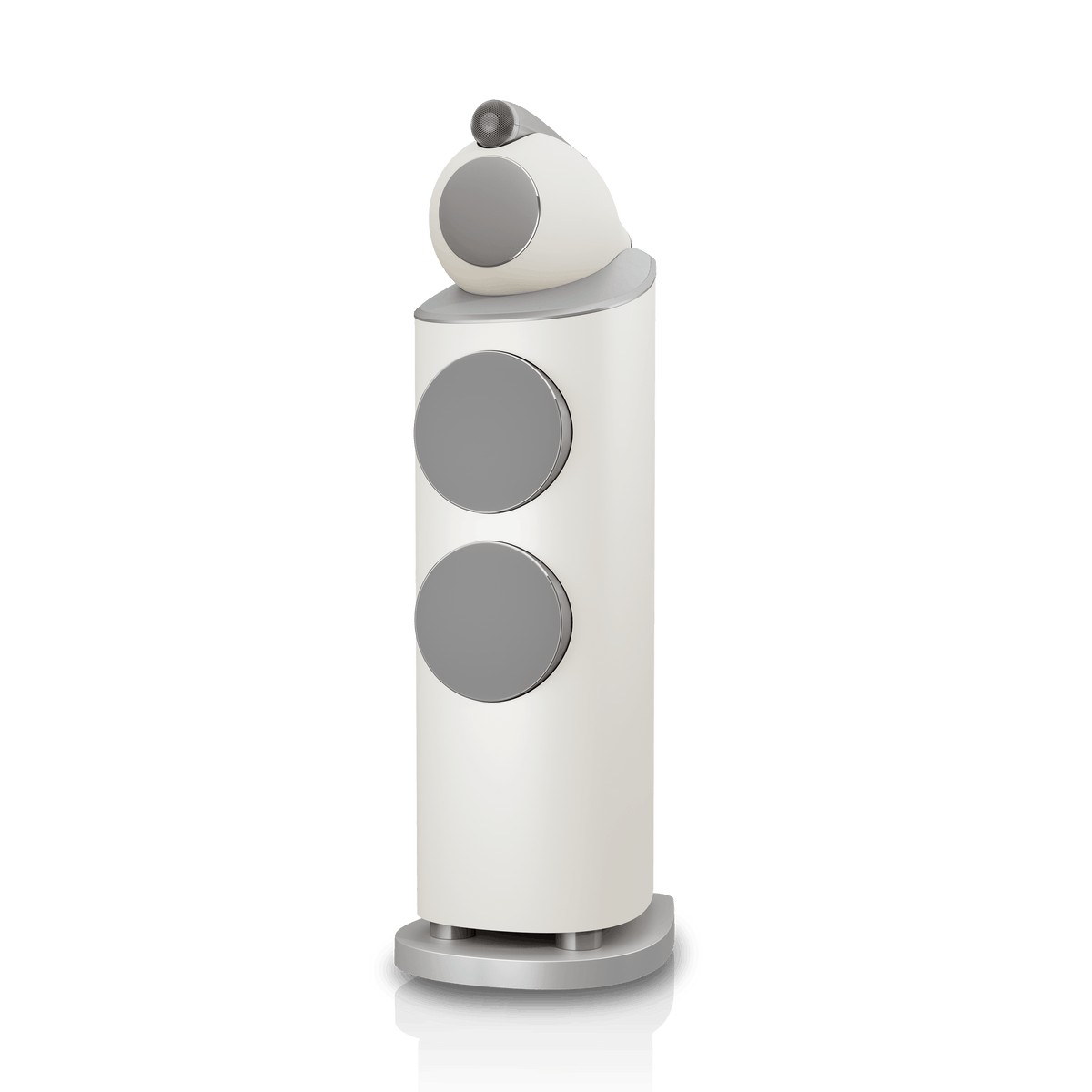 B&W 803 D5, Warm White, con griglia