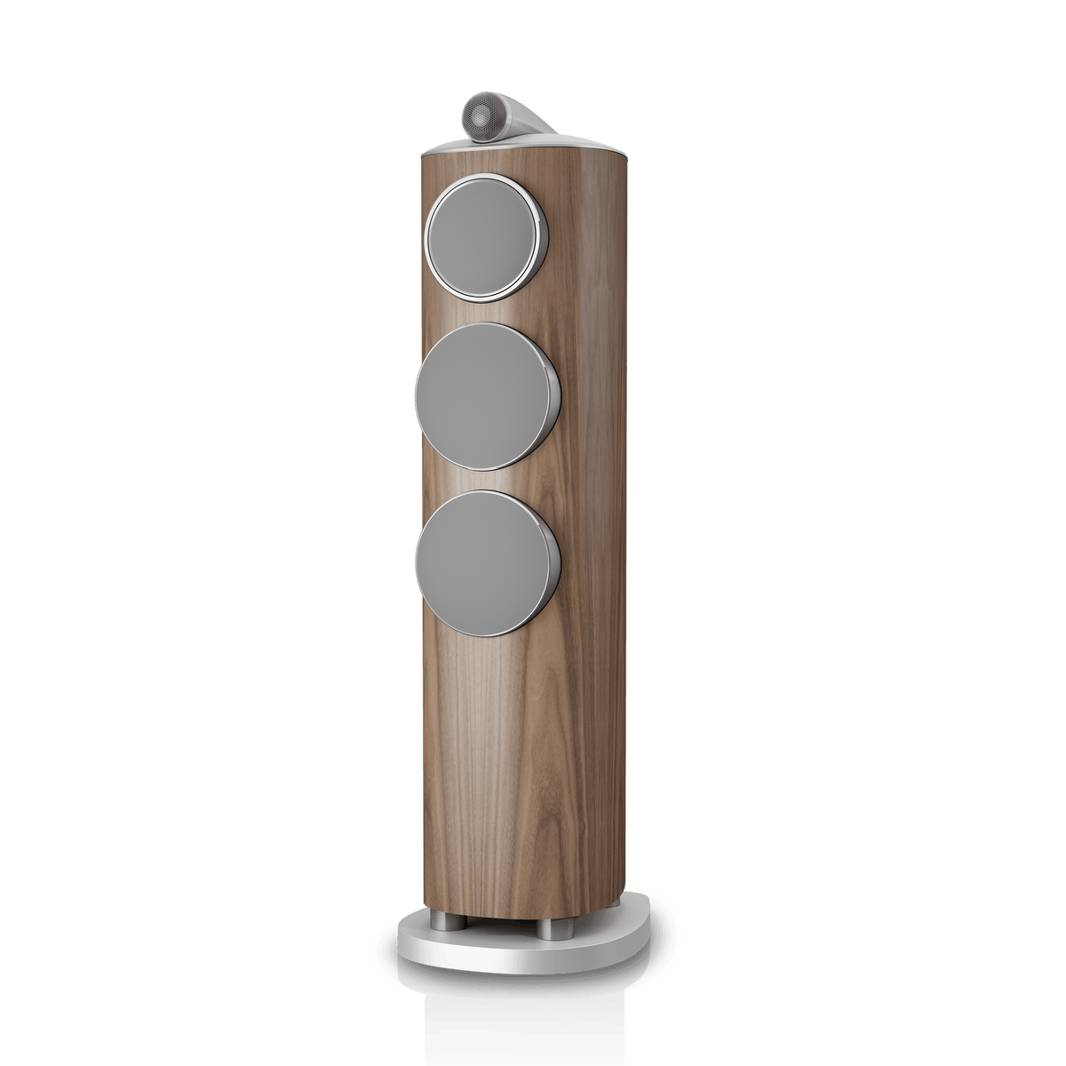 B&W 804 D5, Light Walnut, con griglia