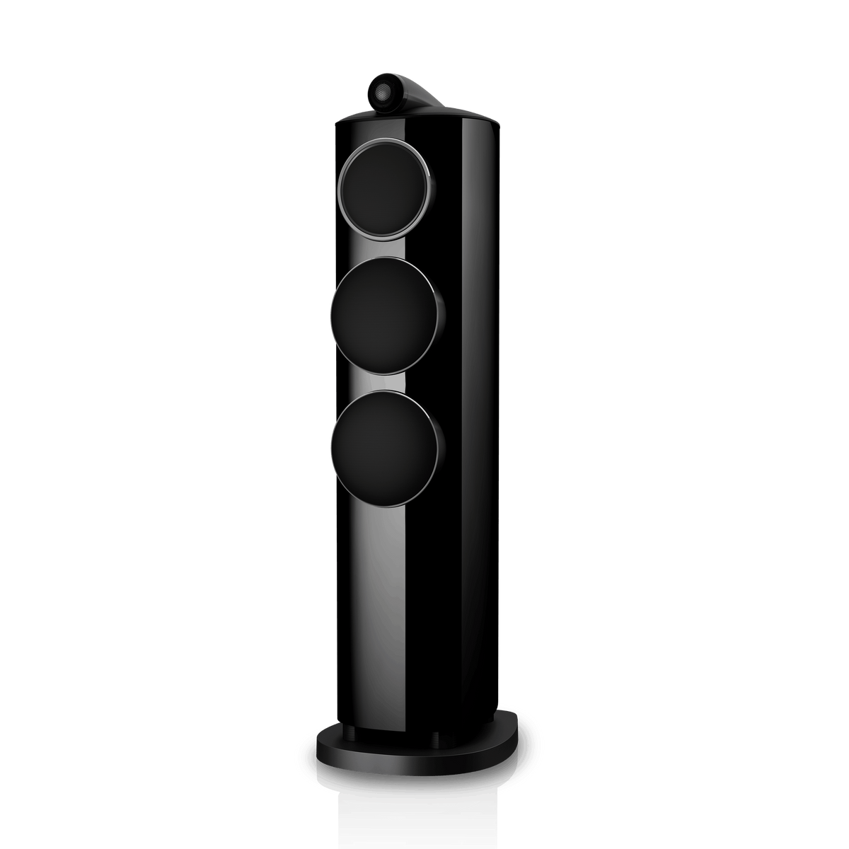 B&W 804 D5, Stealth Black, con griglia