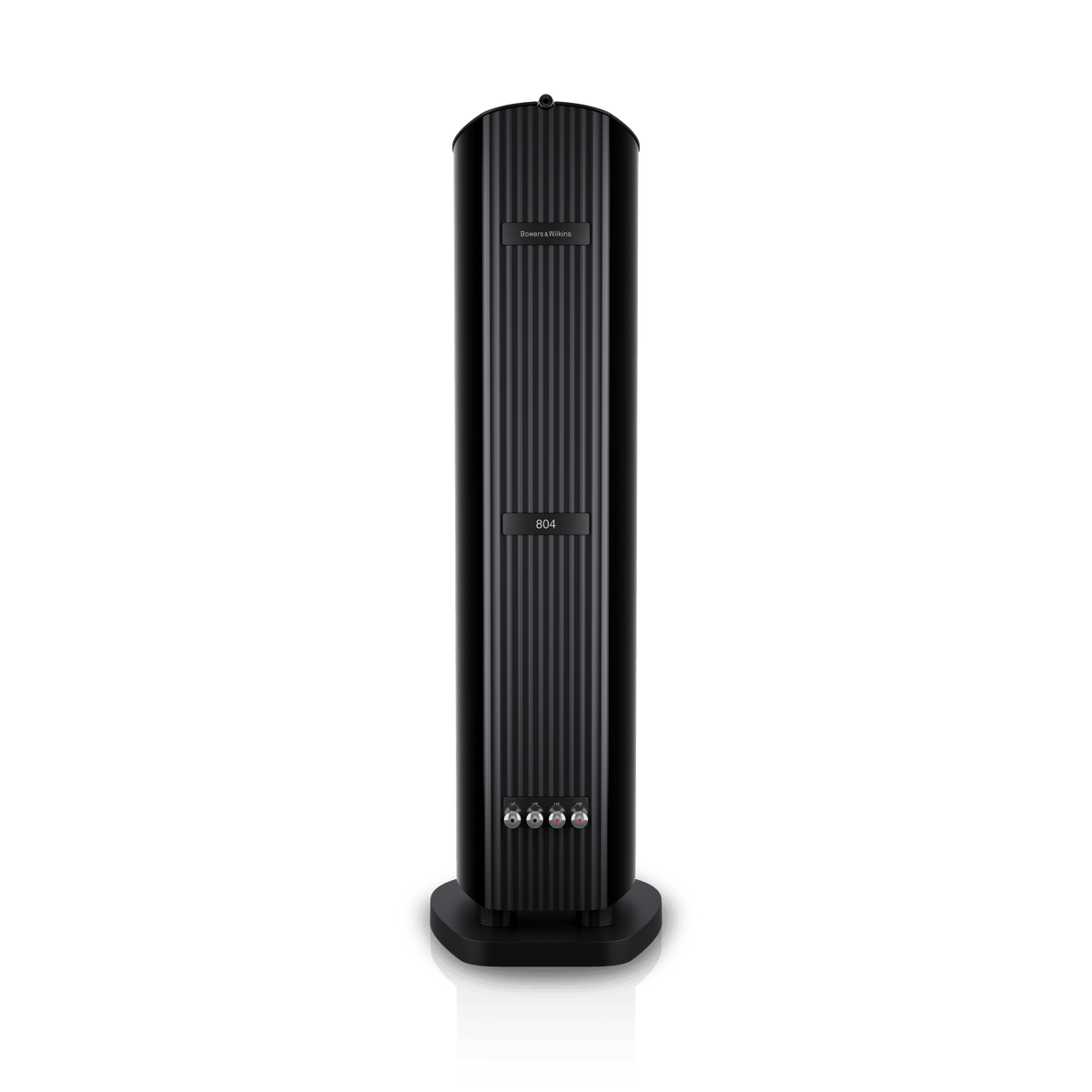 B&W 804 D5, Stealth Black, vista posteriore