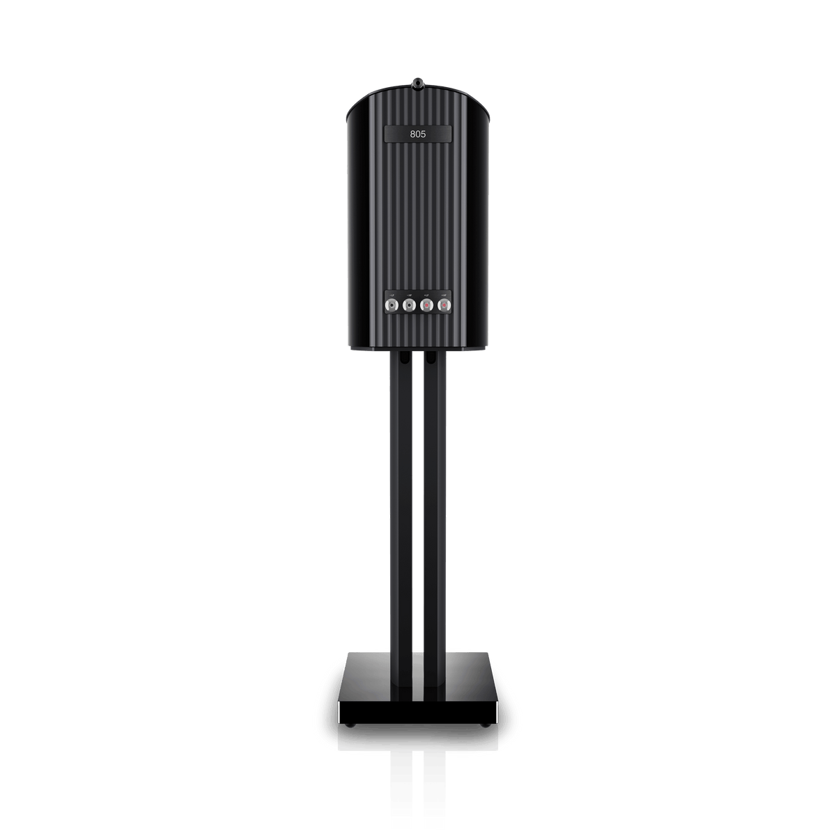 B&W 805 D5, Stealth Black, vista posteriore