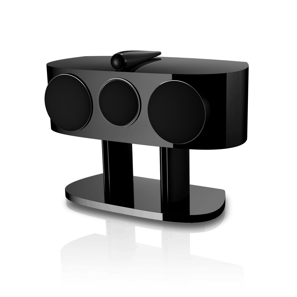 B&W HTM81 D5, Stealth Black, con griglia