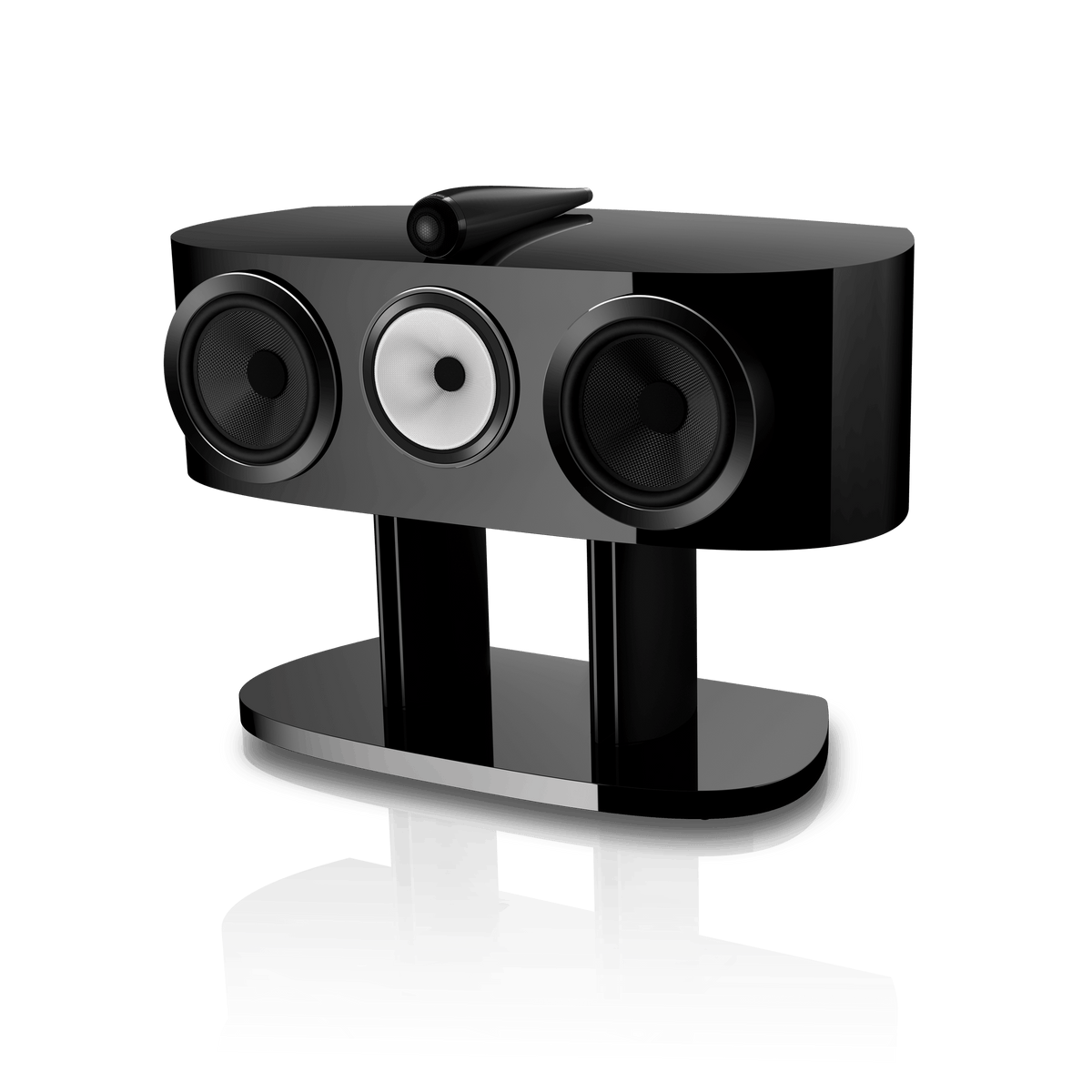B&W HTM81 D5, Stealth Black, vista di tre quarti