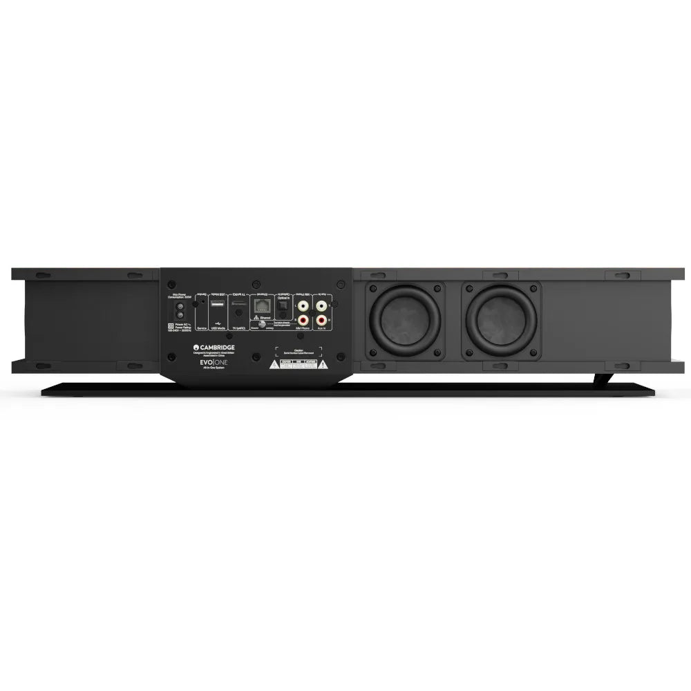 Cambridge Audio Evo ONE — Vista posteriore Finitura Midnight