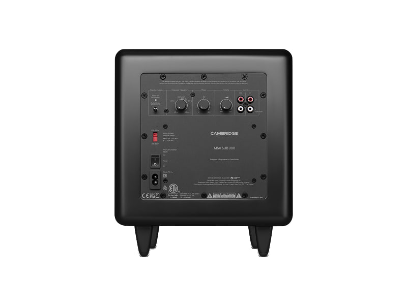 Cambridge Audio MSX Sub 300 — Nero, retro con comandi e connessioni