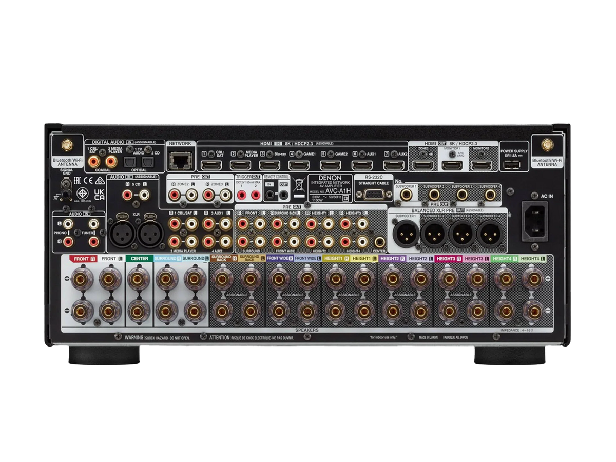 Denon AVC-A1H — Vista posteriore