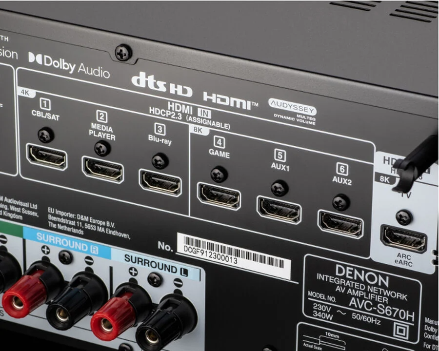 Denon AVC-S670H, dettaglio