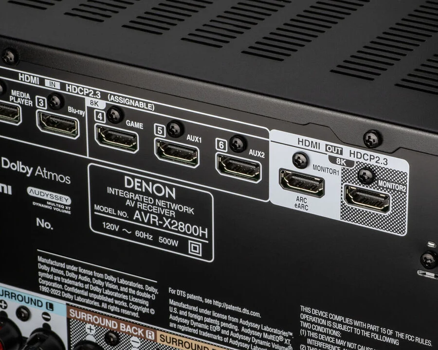 Denon AVR-X2800H DAB — Dettaglio