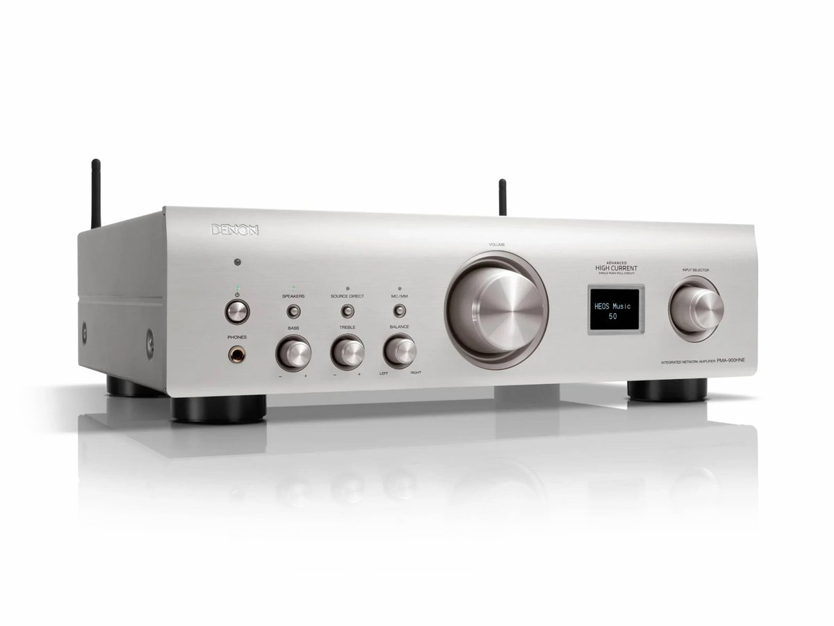 Denon PMA-900HNE — vista laterale finitura silver