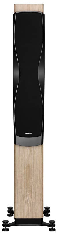 Dynaudio Confidence 50, finitura Blonde Wood, vista frontale con la griglia