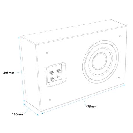 Gallo Acoustics ProfileSub, disegno tecnico